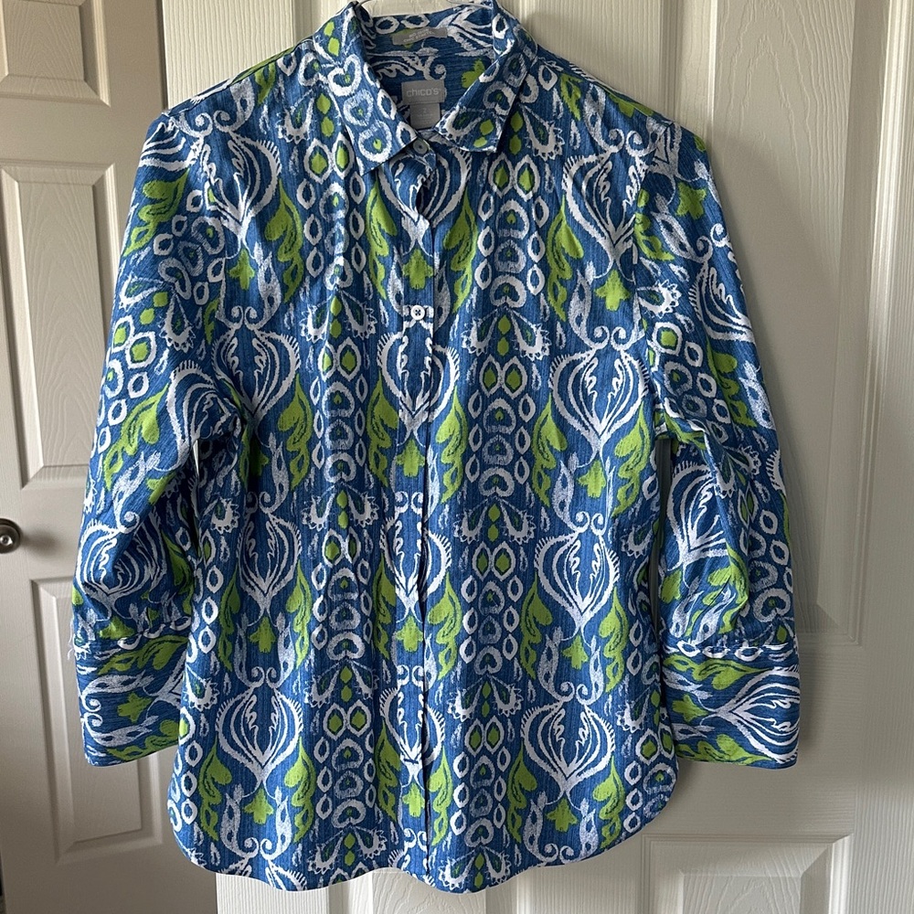 Chico’s Size 2 Cotton Blouse